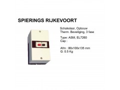 Schakelaar 1,6 - 2,5A opbouw motorbeveiliging PKZ